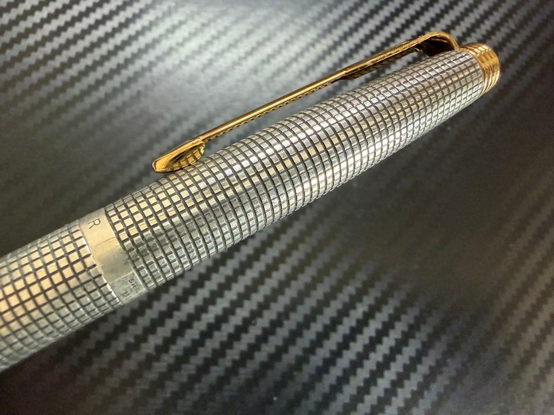 未使用に近い パーカー #75 シズレ XF 極細 スターリングシルバー 万年筆