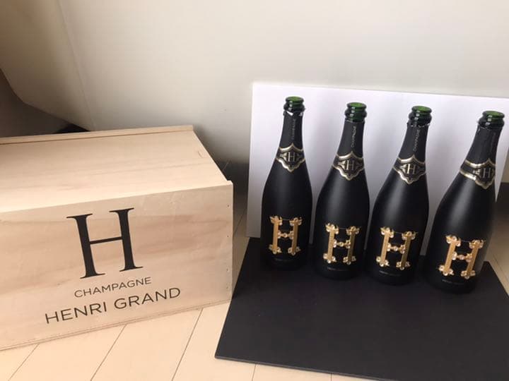 アンリグラン HENRI GRAND 木箱 空瓶 シャンパン - メルカリ