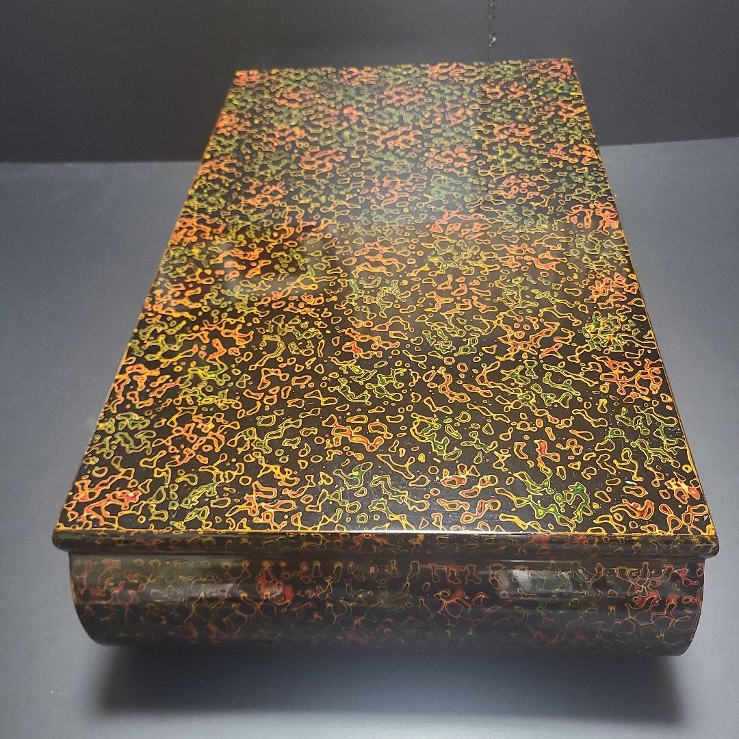 大型 机大 横幅60cm 花台 盆栽台 漆塗り 津軽塗 唐塗 巻き足