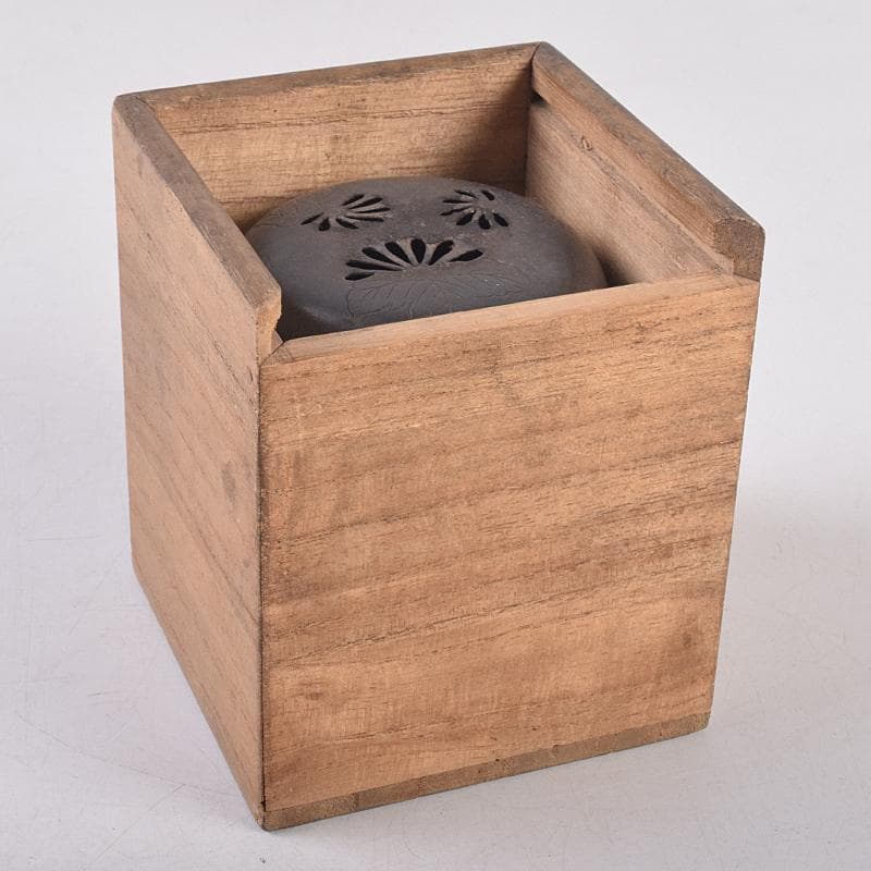 茶道具 京焼 滝口加全作 染付山水文 香炉 透かし火屋付 M R8878 - メルカリ