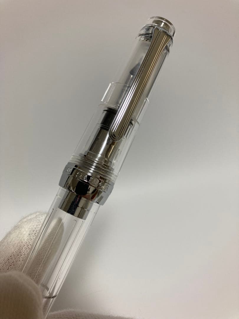 セーラー万年筆｜プロフェッショナルギア21金｜シルバー×透明モデル