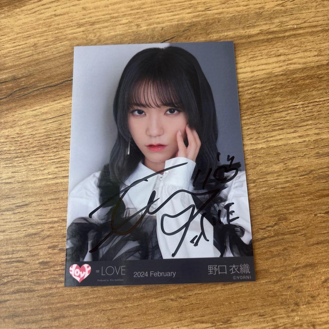 イコラブ 野口衣織 直筆 生写真 まとめ売り 直筆コンプ イコラブ =LOVE