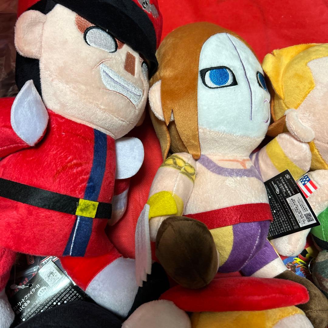 ラウンドワン限定 ストリートファイターⅡ　ぬいぐるみ 9種セミコンプリートセット