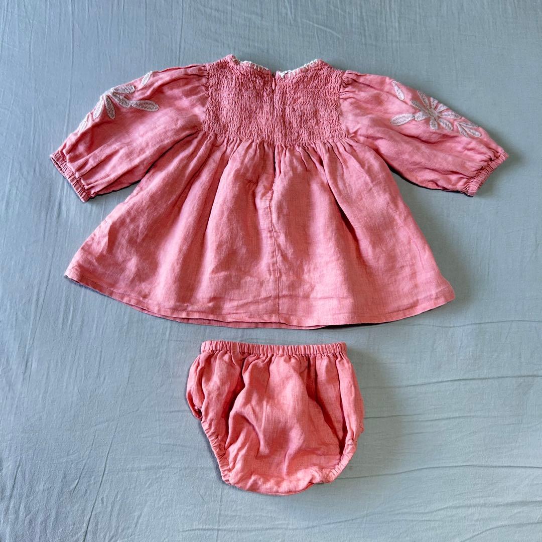 Apolina アポリナ　 セットアップ　リネンチュニック 12-18m 80