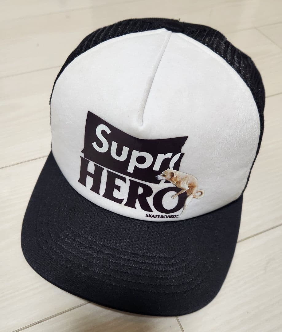 supreme antihero メッシュキャップブラック