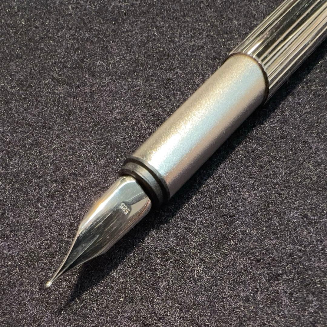 モンブラン ノブレス プラチナコート 万年筆 14K EF 洗浄整備済 - メルカリ