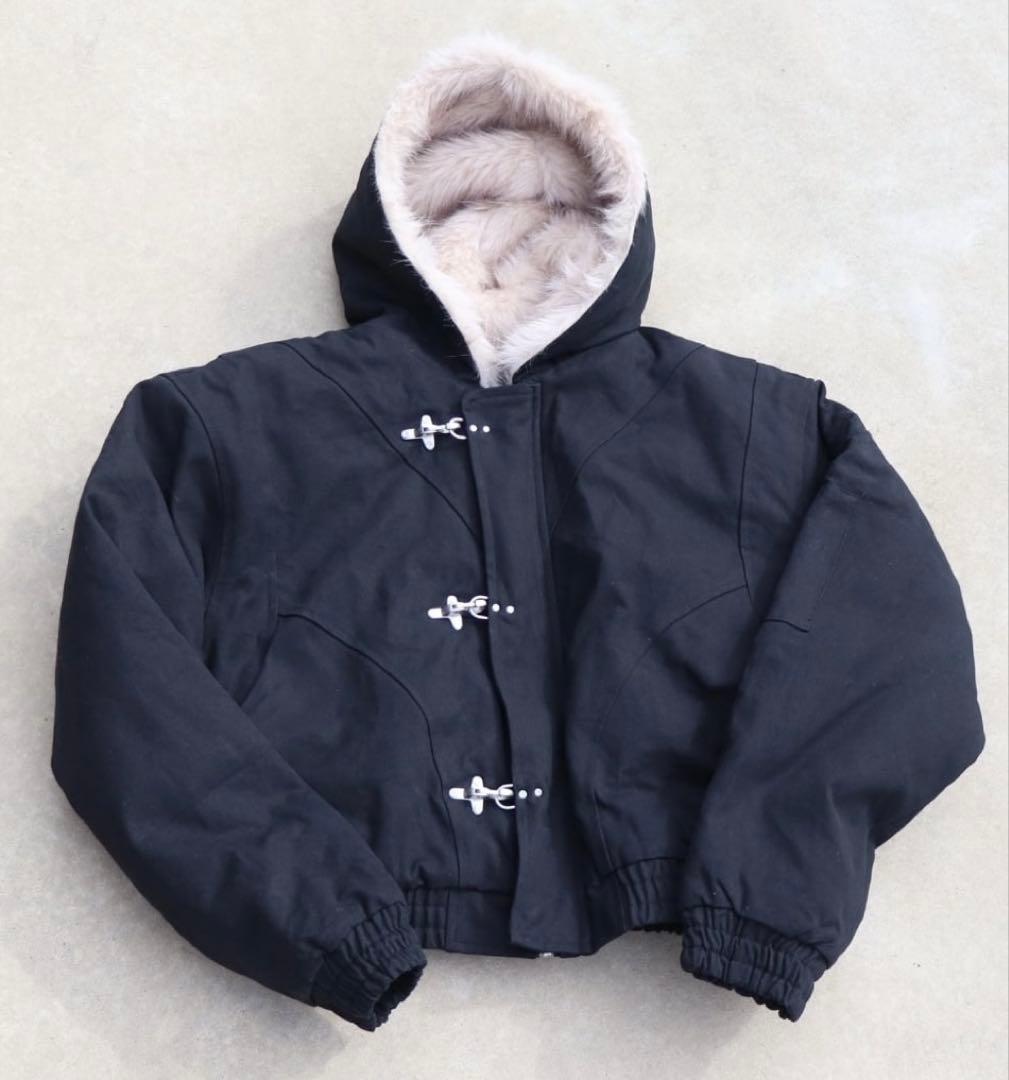 elev エレブ ファー付き ファイヤーマンジャケット - メルカリ