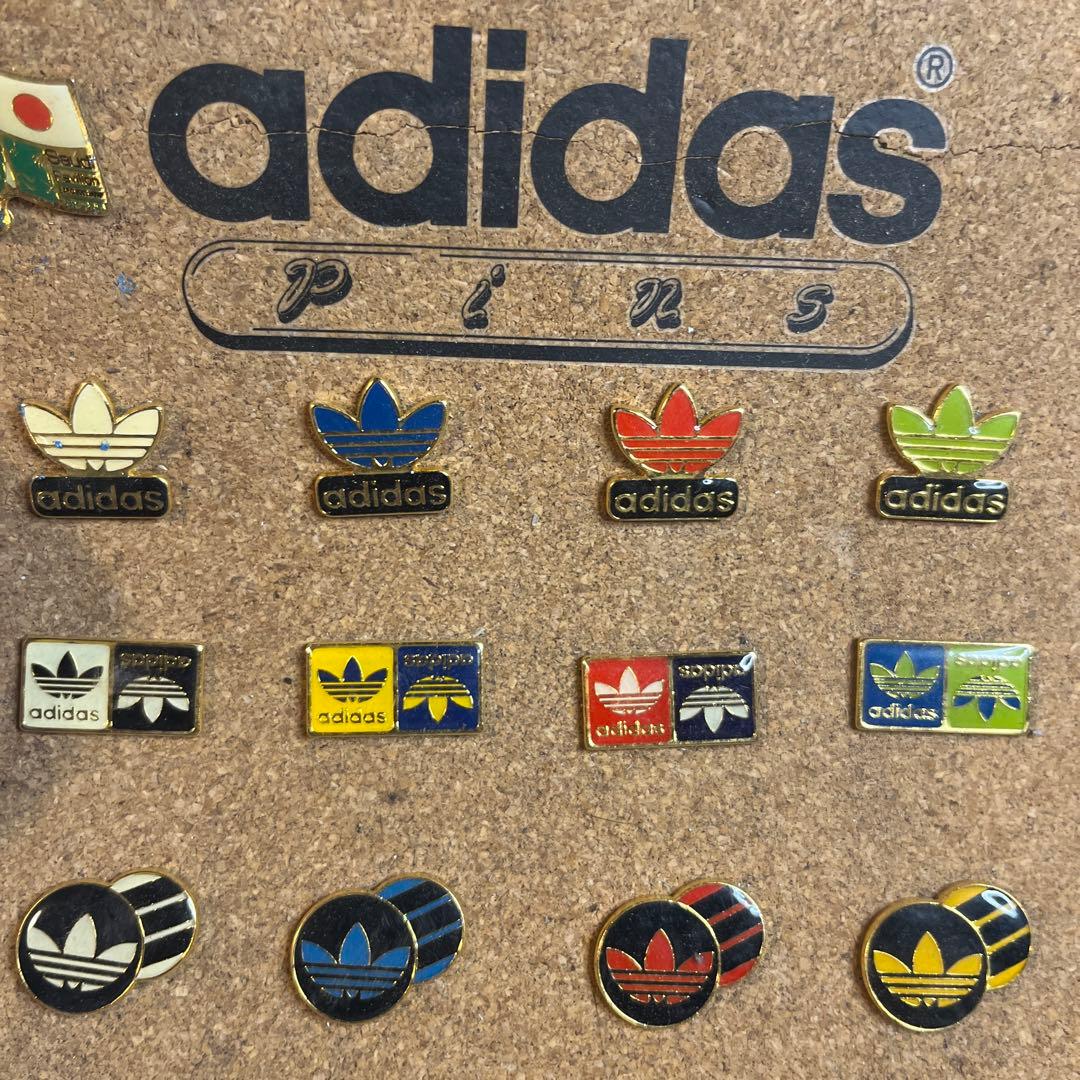 old adidas ヴィンテージ　ピンバッジ　24個