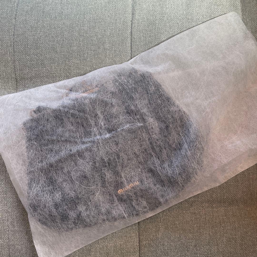 miu miu 黒 サテン パーティーバッグ