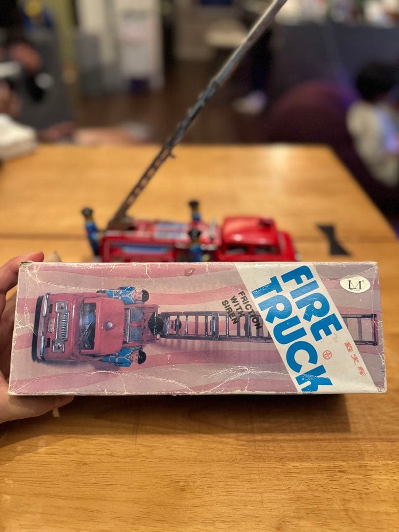 ブリキ　アンティーク　消防車