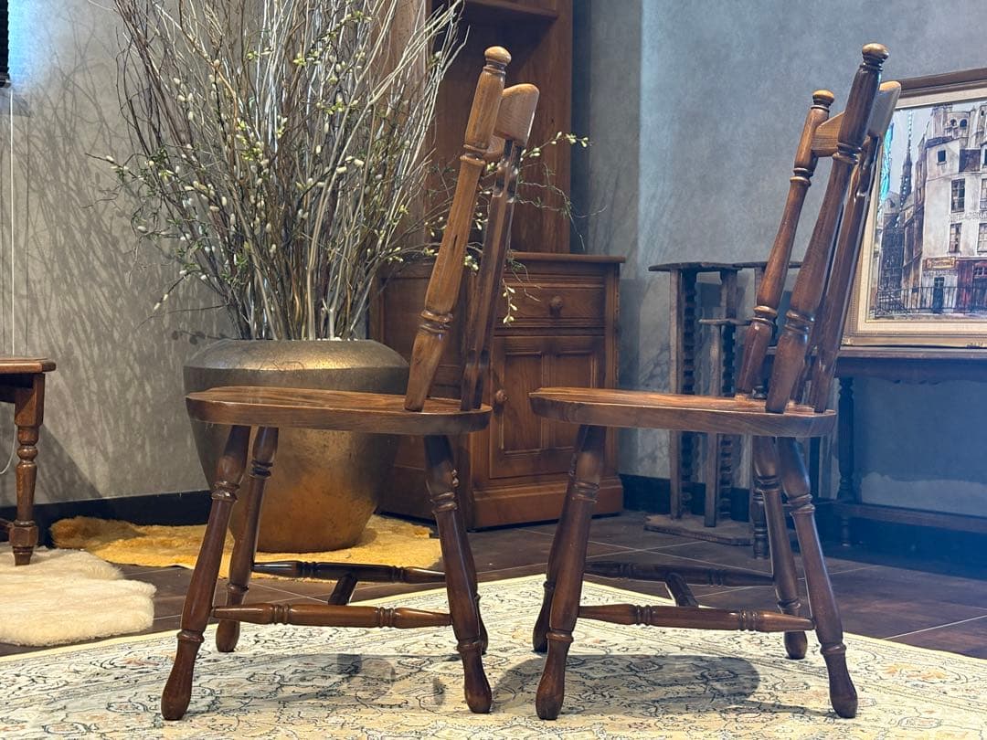 ②KOIZUMI コイズミ ウィンザーチェア ダイニングチェア ビンテージ nZ