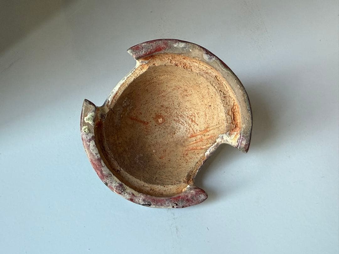 中国　鈞釉　蓮摘香炉　訳あり　送料込み251104