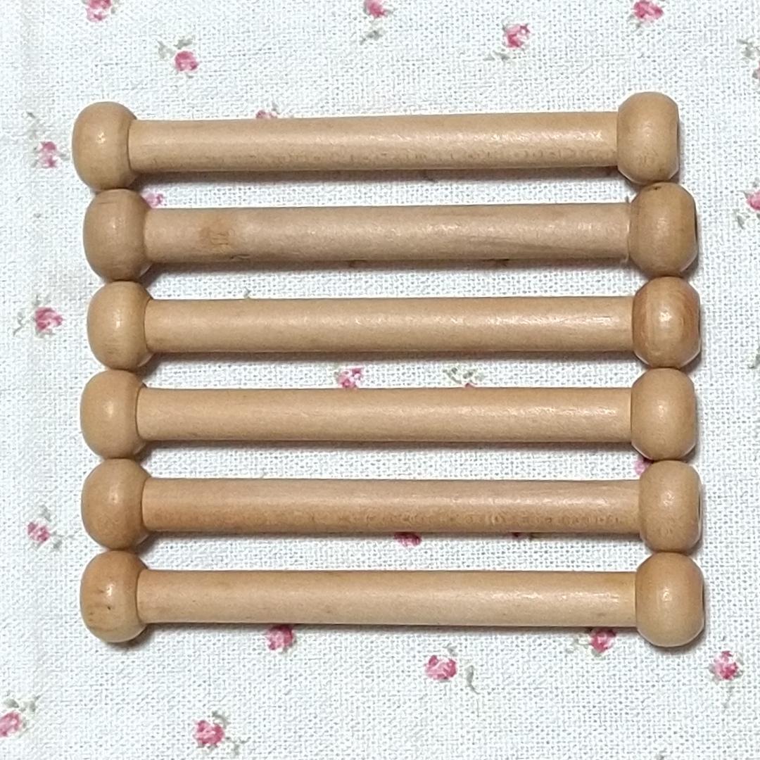 ち*ん様 機織りの道具　車杼 シャトル３点と小管（玉管）６本　手織り　織り機