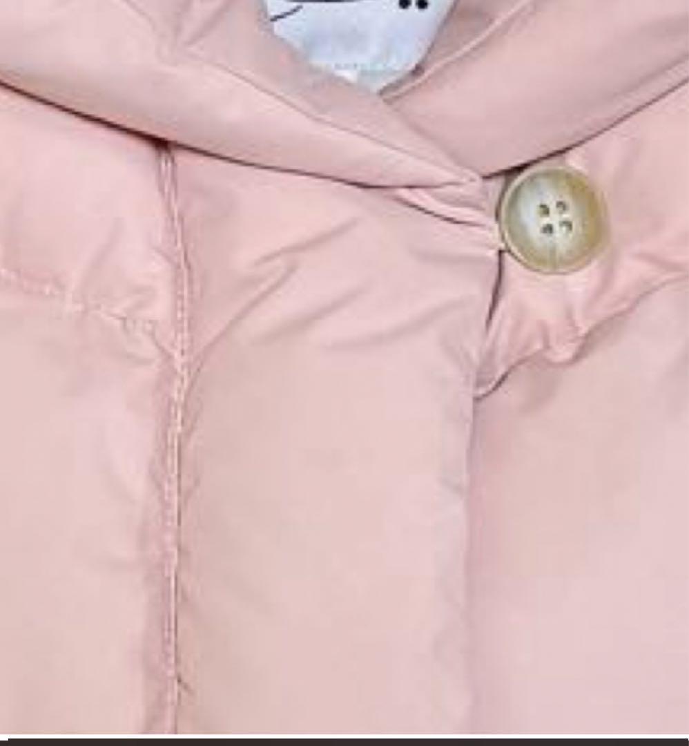 ボンポワン　ピンク　ダウンコート　18m フード付き　冬　80 ダウンジャケット