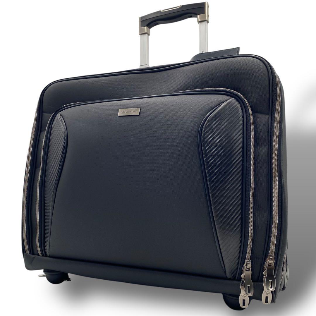 希少品✨️ LEXUS ビジネス キャリーバッグ トロリーケース レザー 大容量 LEXUSレクサス ビジネスキャリーバッグ トロリーケース 黒レザー Lexus