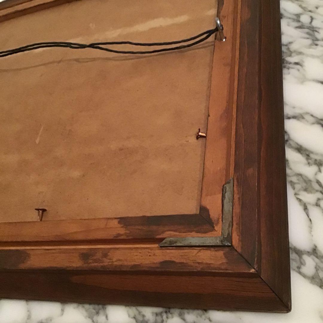 50'sアメリカ モザイクタイル 絵画 額 ビンテージHAWAII