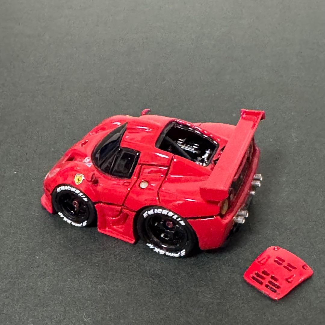 フェラーリ F50 エンジン蓋ありmini1000Qさん カスタムチョロQ完成品