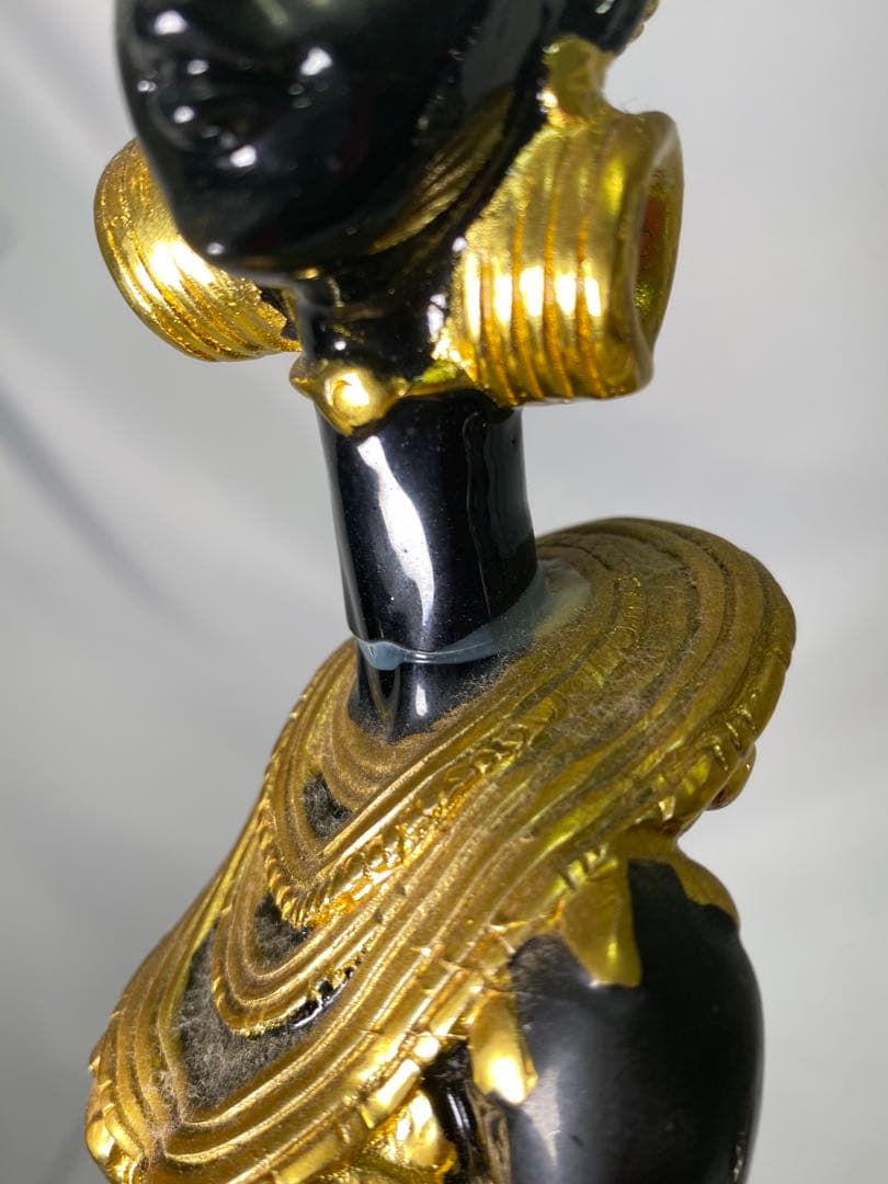 1626❣️アフリカ 民族 オブジェ 像 2体 セット