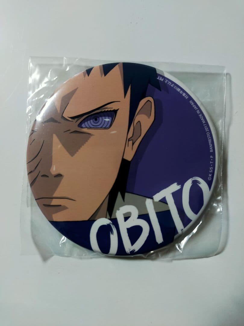 ナルトうちはオビトセガプライズ缶バッジ