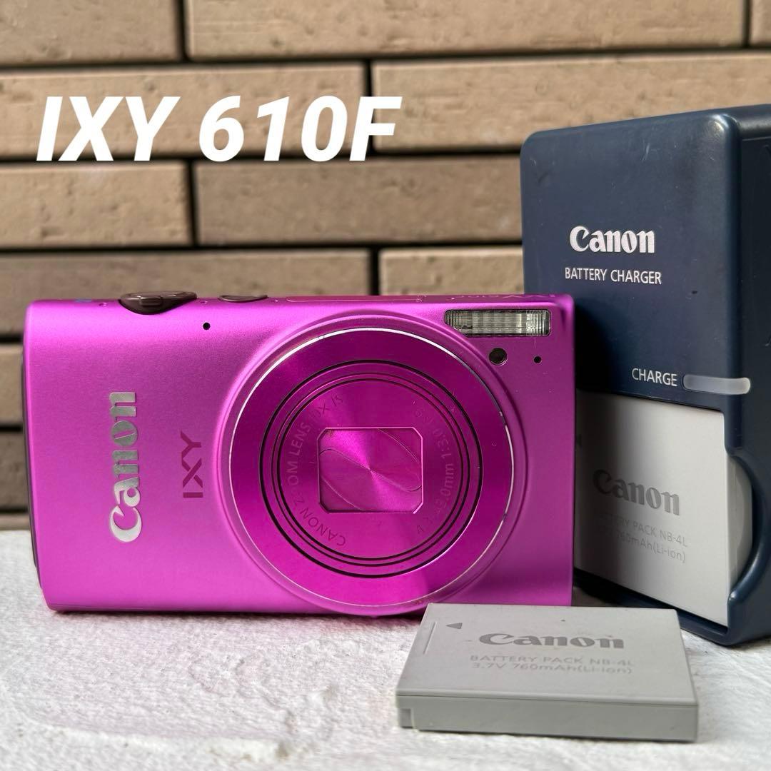 実写美⭕️美品【動作確認済み】Canon IXY 610F ピンク デジカメ
