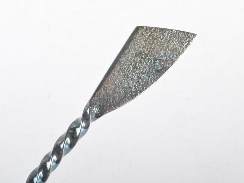 人間国宝　金工家　奥山峰石作　鍛金　マドラー　共箱　V　R4614