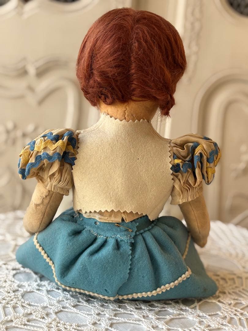 ♡ アンティーク 可愛い少女 オールド・レンチドール LENCI フェルト