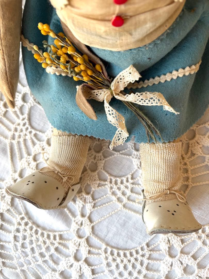 ♡ アンティーク 可愛い少女 オールド・レンチドール LENCI フェルト人形