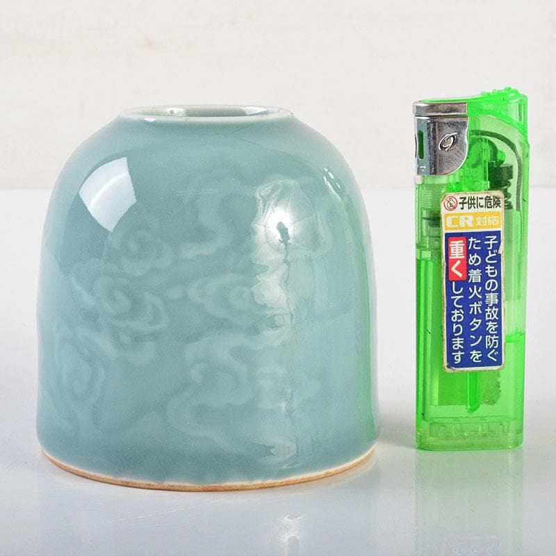 中国 大清乾隆年製 龍泉窯青磁 水孟 小壷 N R6956Eの通販はau PAY