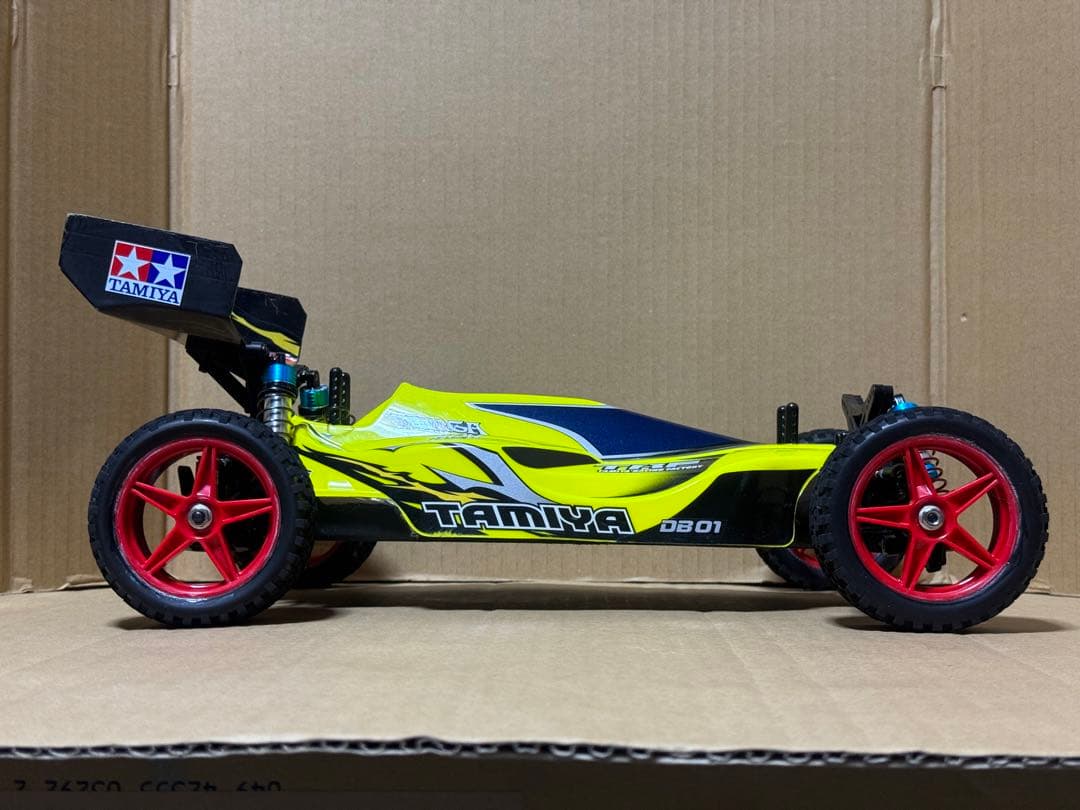 タミヤDB01ドゥルガ ダートチューン・ロープロサーボ・ESC他新品OP装着