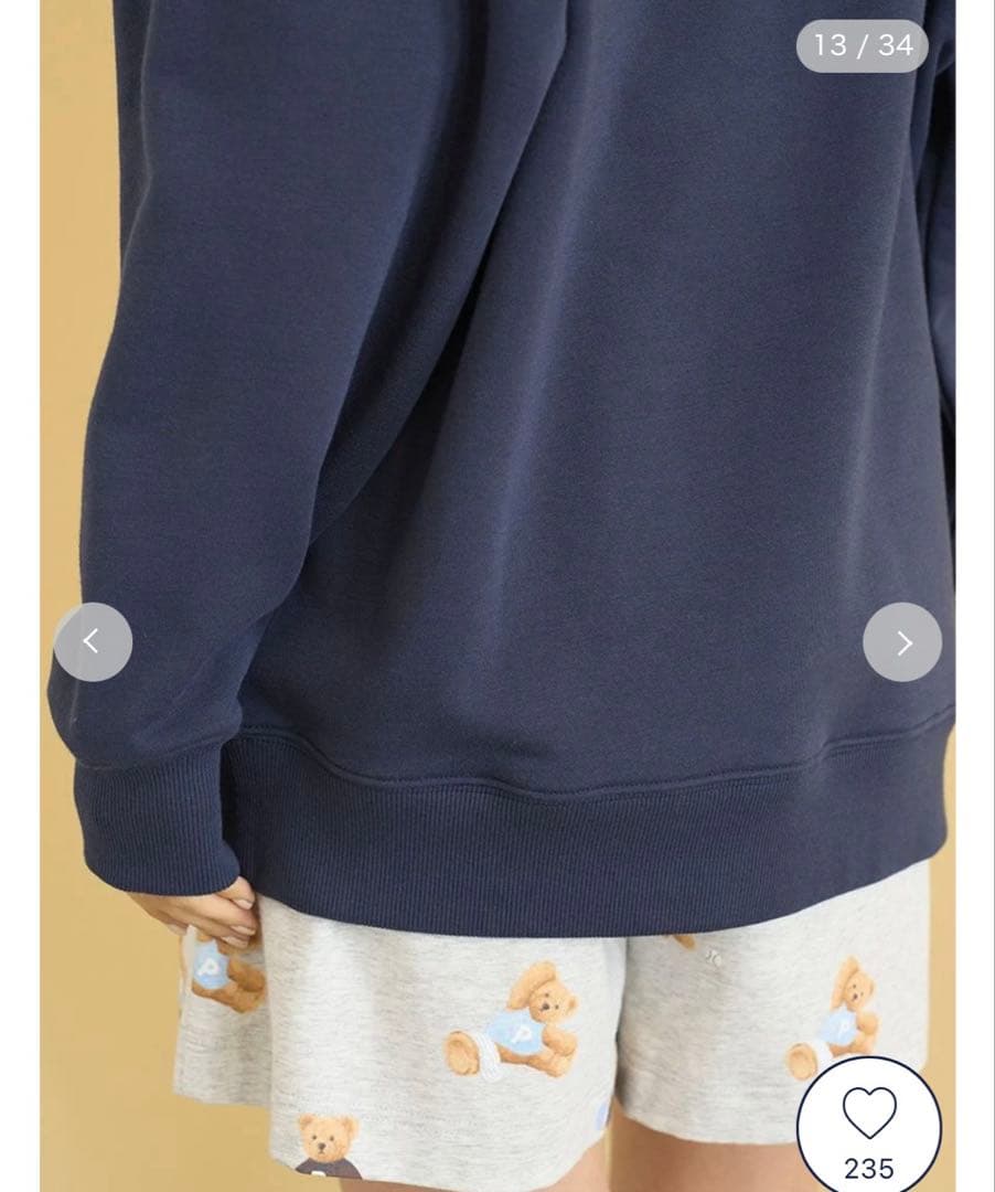 【完売品】GELATOPIQUE スポーティーベア裏毛プルオーバー