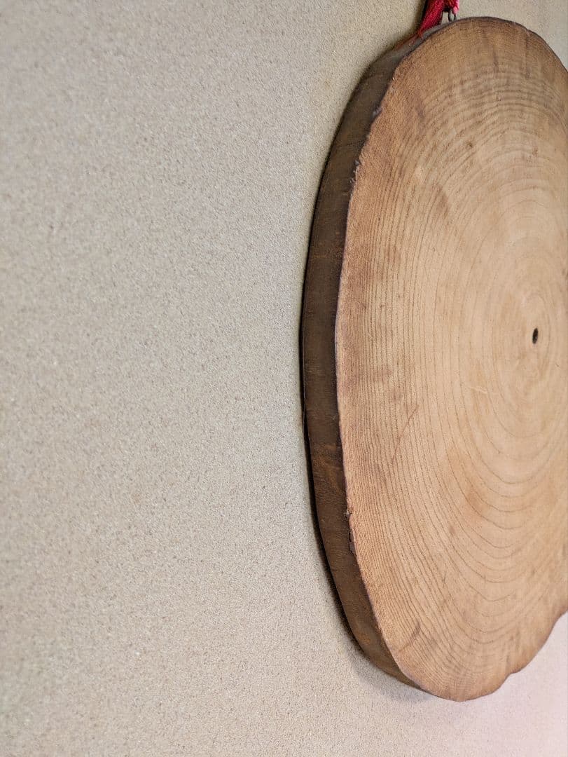 桐製 壁掛け 壁飾り 輪切り 年輪 床の間 玄関