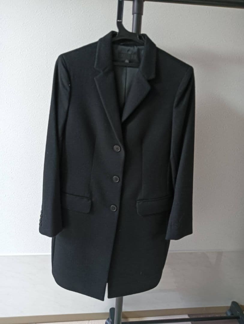 ユニクロUNIQLO ロングコートカシミヤ美品 クリーニング済チェスター