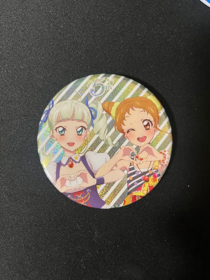 アイカツ！ 5th グリッター缶バッジ 有栖川おとめ＆藤堂ユリカ 2個セット