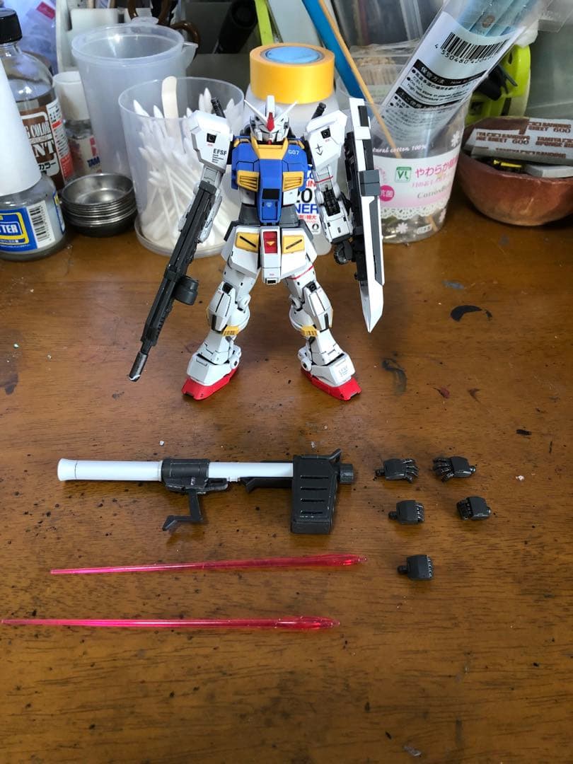 海外製プラモデル　1/144改造パーツ使用　ガンダム7号機