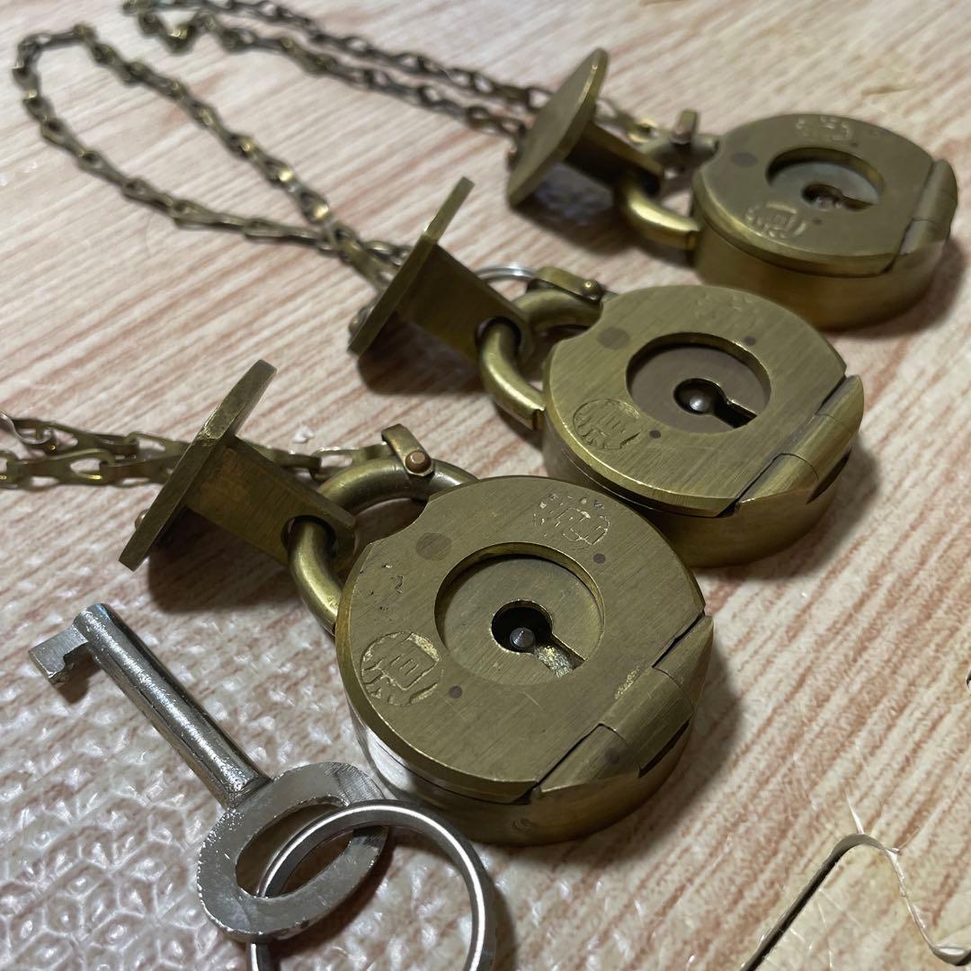 国鉄　現金輸送錠前　JRキーホルダー付