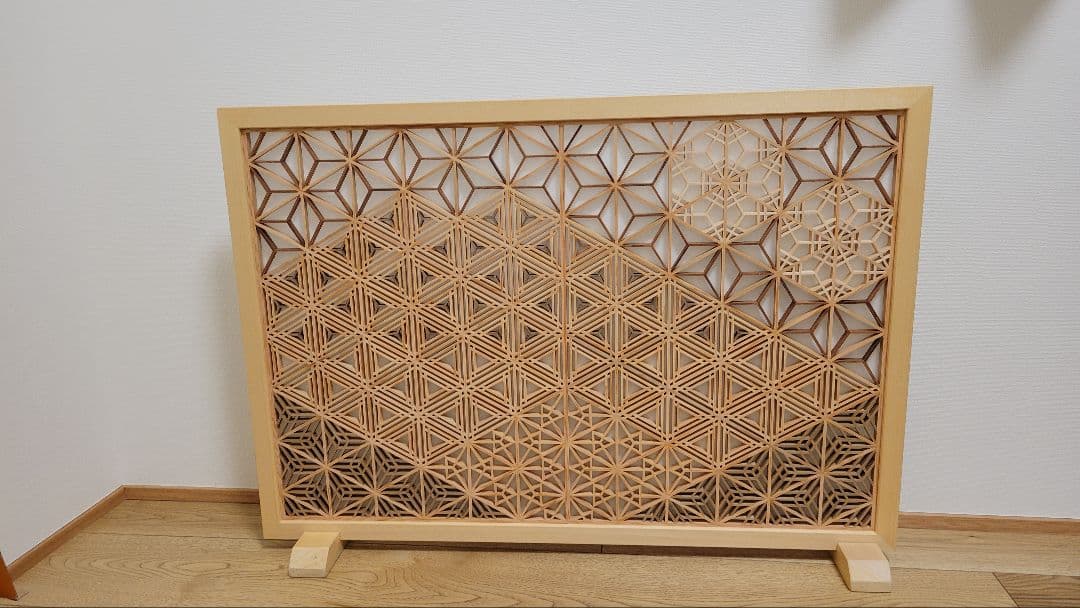 組子細工 組子 衝立 パーテーション 富士 - メルカリ
