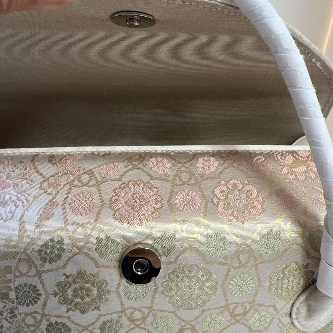 【新品未使用】和装用　利休バッグ　綺麗な色　横幅長めで便利