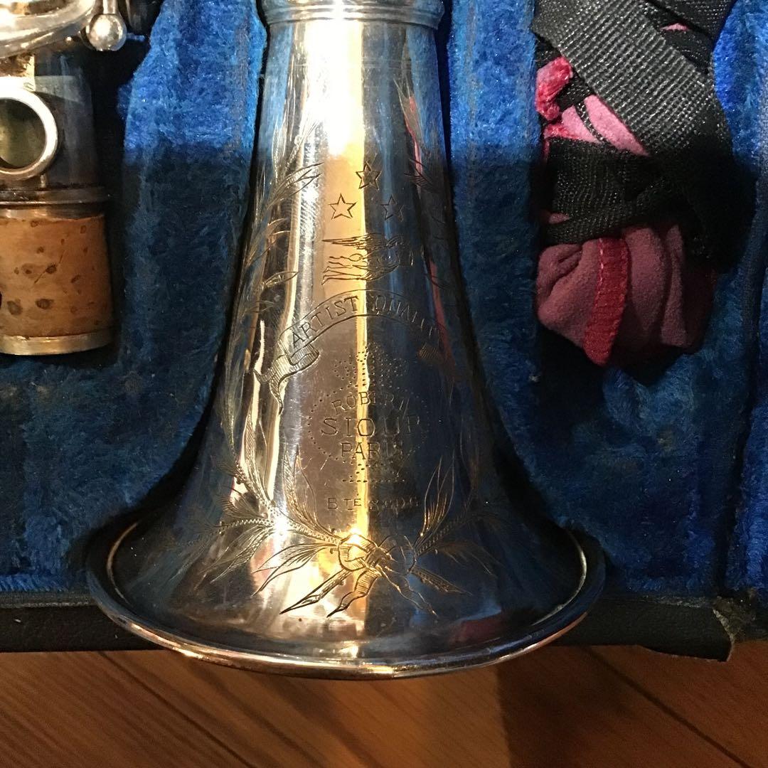 工芸品 2度と出ない超希少 フランス製 ロベルト・シオール メタルクラリネット
