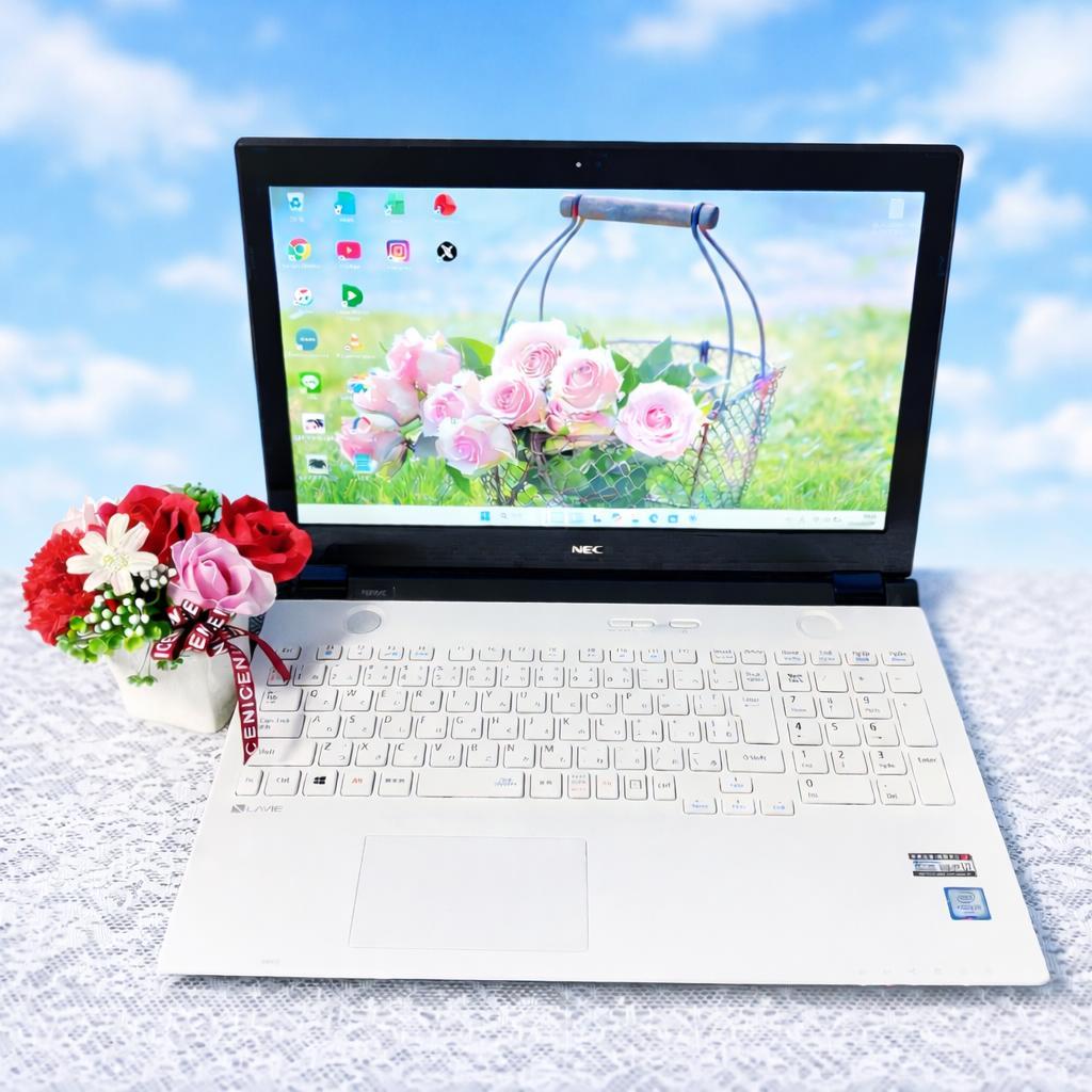 爆速SSD5480GB✨NECノートパソコン Win11 カメラ付き ブルーレイ