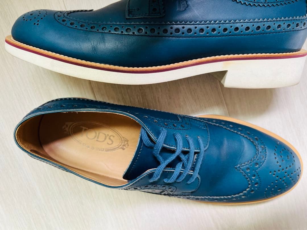 トッズ　TOD’s メンズ レザー レースアップシューズ靴　26.5cm