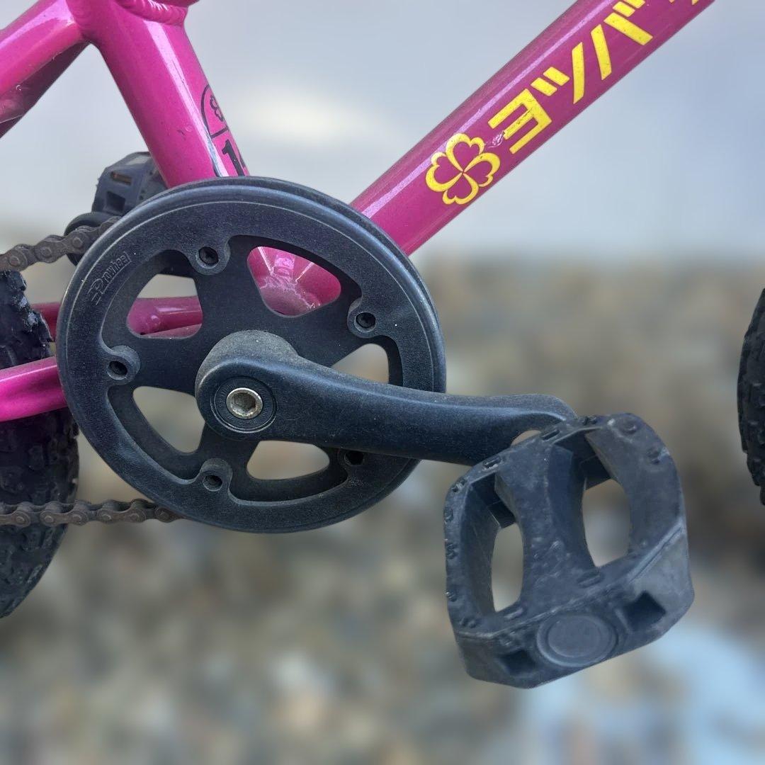 miさま専用 ヨツバサイクル 本体 ピンク 14インチ 子供自転車