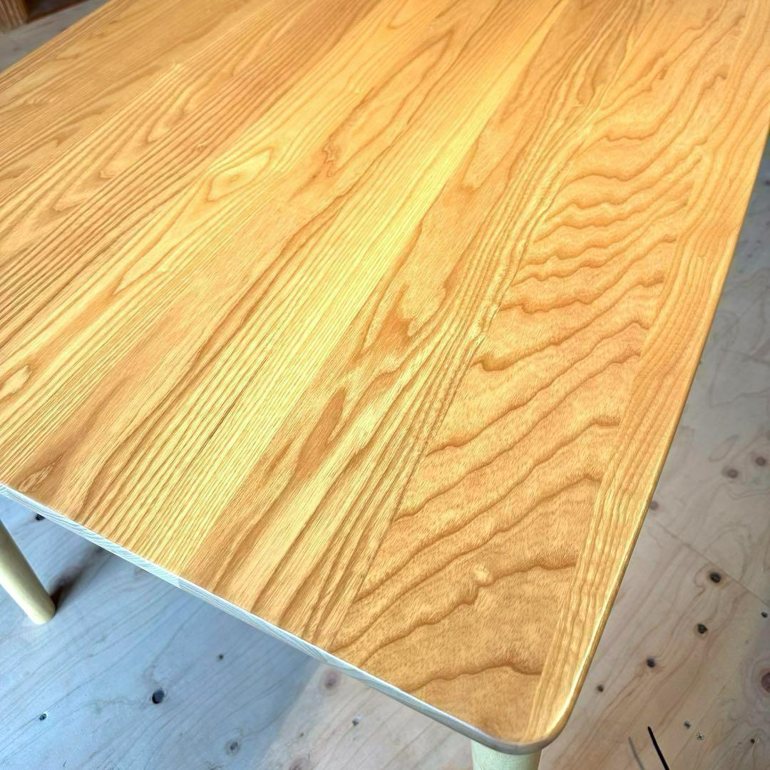 【未開封でお届け】無垢 木引き出し付き ダイニングテーブル 150センチ