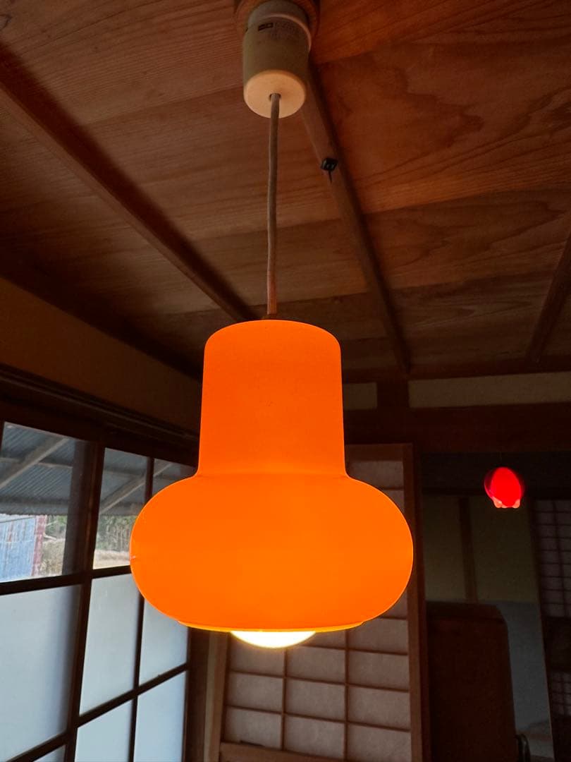 昭和レトロ ペンダントライト スペースエイジ ミッドセンチュリー 当時