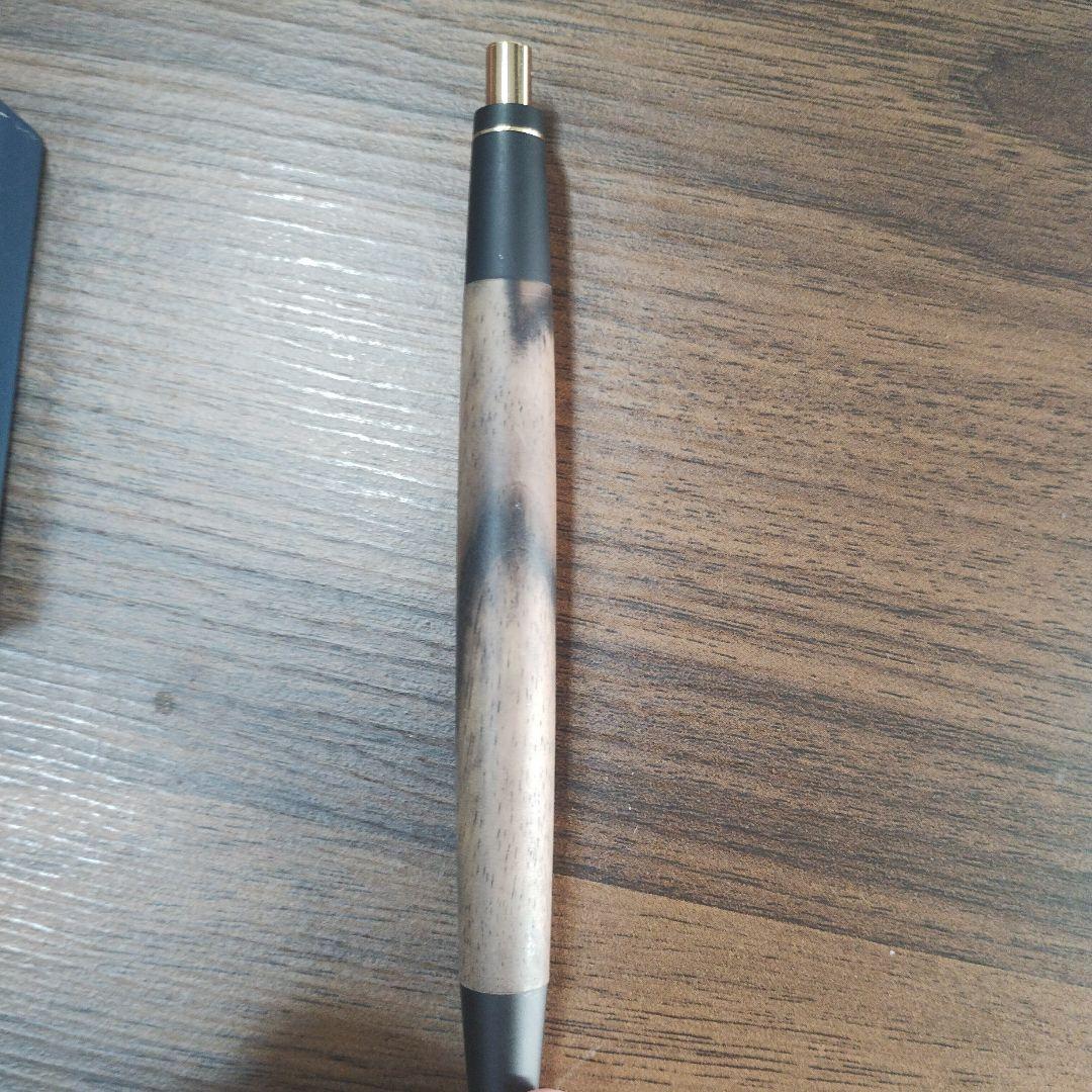 注意事項⚠️あり！！！ 野原工芸 黒柿シャーペン新型 ゴールド金具