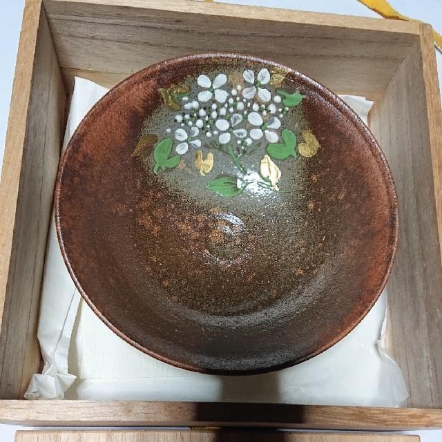 對山窯 藍田工房(人間国宝 加藤土師萌)造 鍋島写 染付鷺