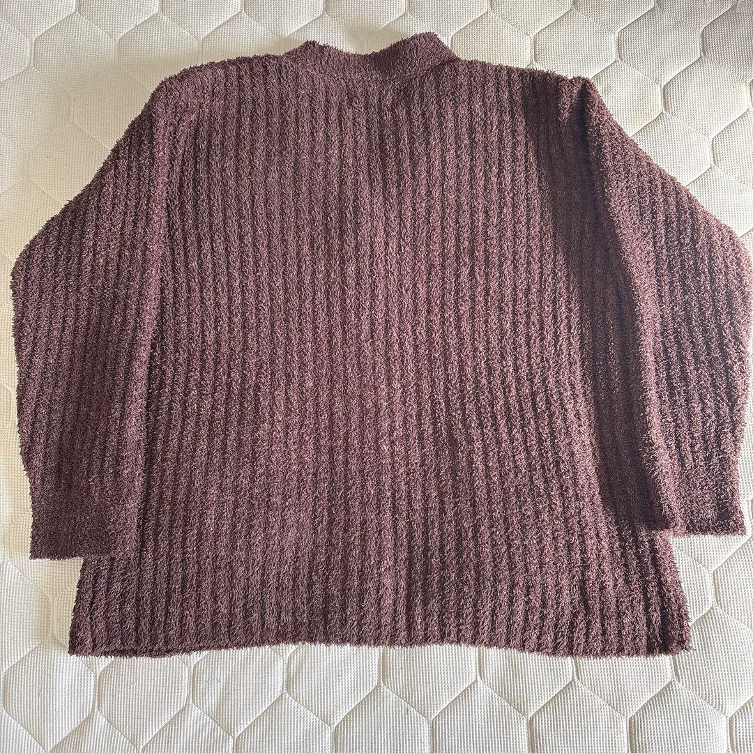 【美品】ジェラートピケ べビモコメランジリブ 上下セット ブラウン