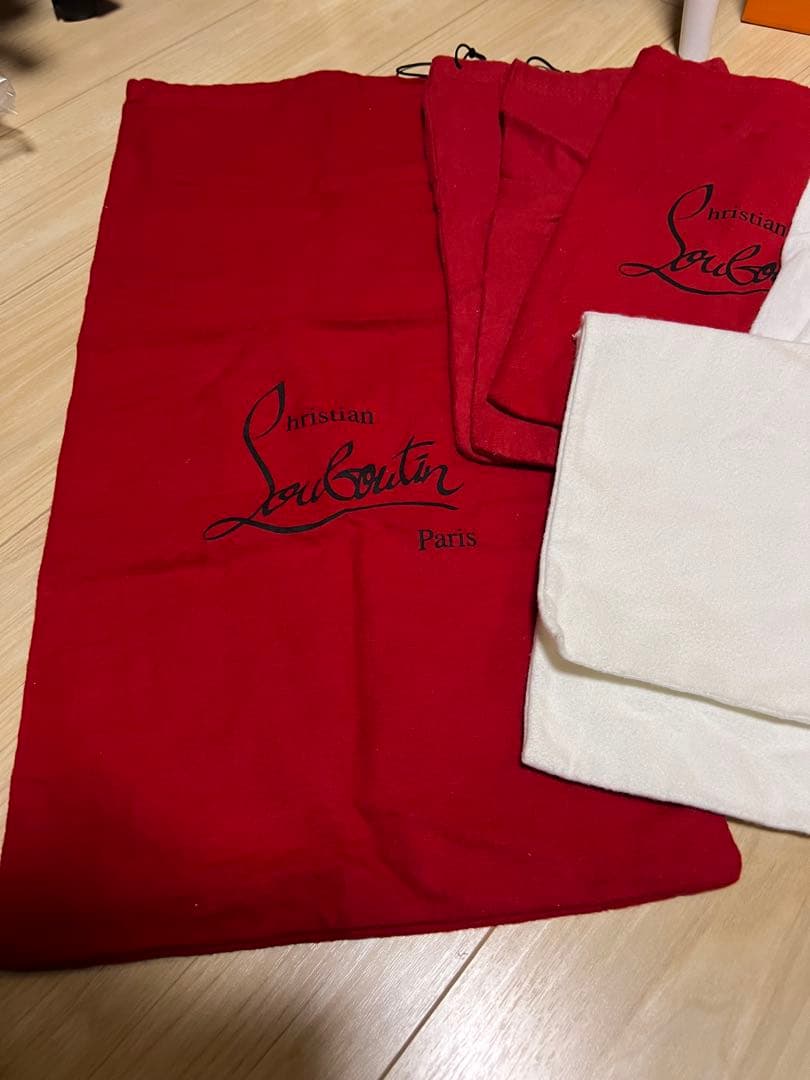 クリスチャンルブタン 靴 保存袋 レッド ホワイト 非売品 12枚 まとめ売り