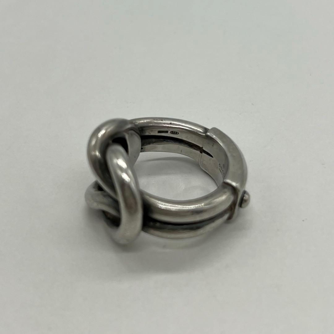 ぶたっこ グッチ GUCCI ノット リング 表記サイズ19 SV925