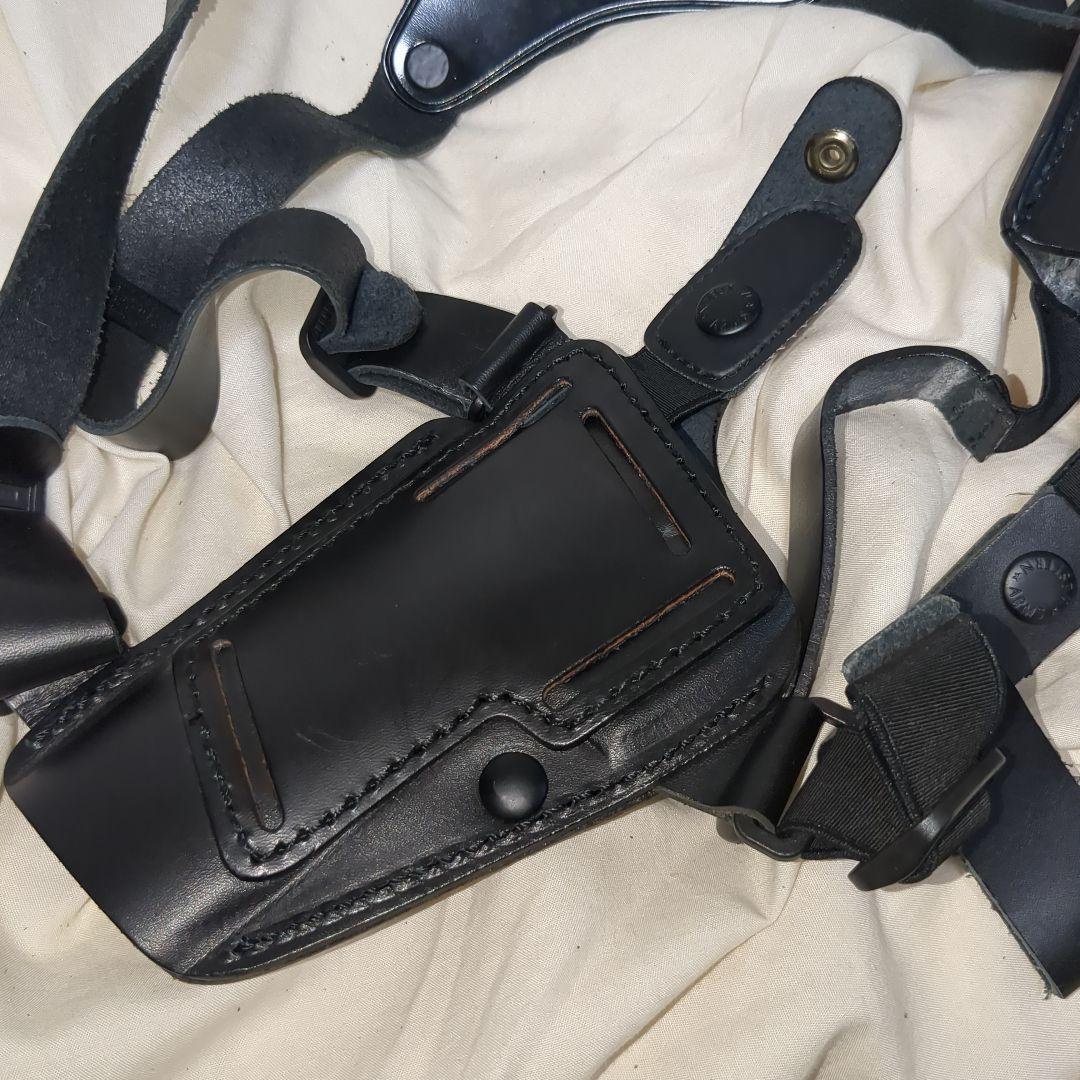 WA ダイハード 本革レザーショルダーホルスターM9 M92F専用 ブラック