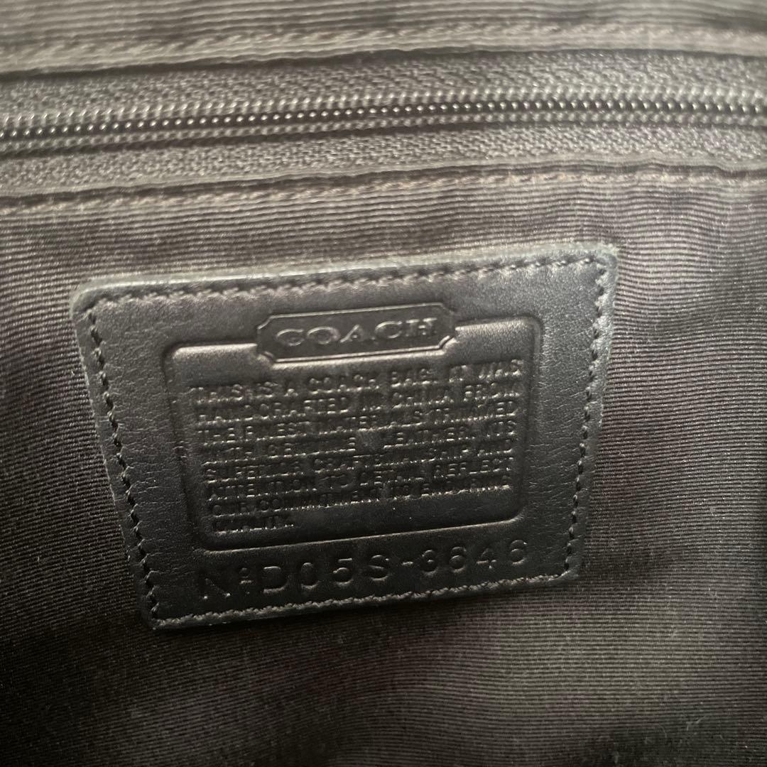 COACH コーチ シグネチャー ハンドバッグ 黒 ブラック
